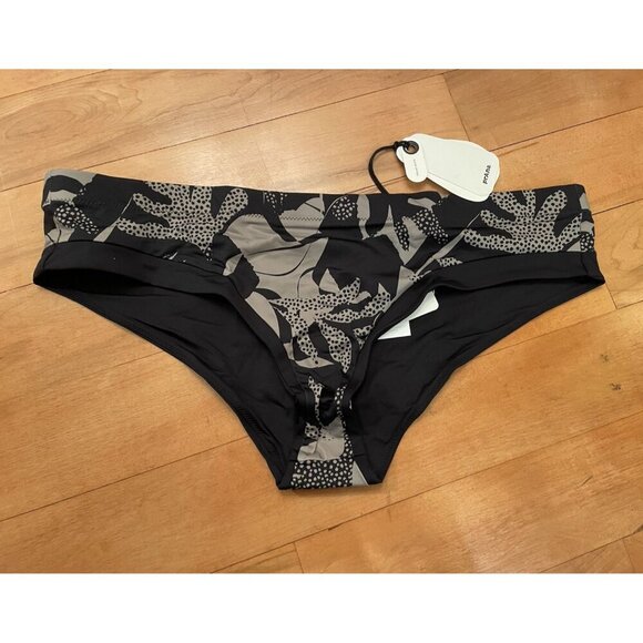 Prana Womens XL Hipster Swim Bikini Bottom Upswell Seaside‎ $65 Swimsuit Black - Picture 1 of 7